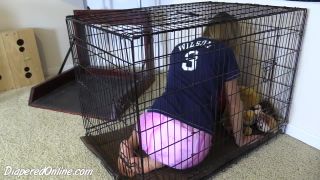 Diaperedonline2Summer Summer Locked in Cage-8