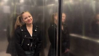 Schoolgirl Stuck in an Elevator with a Tiny Babe with a Big Ass and Dirty Thoughts-1