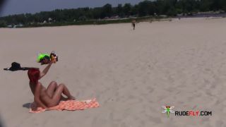 Amateur make fun at a nude beach - Nudist-0