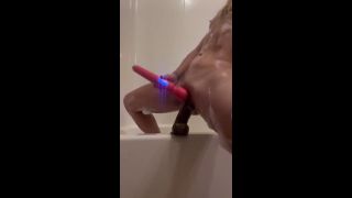 MrandMrsBeltzZ - MILF fucks self in bath tub part 1-9