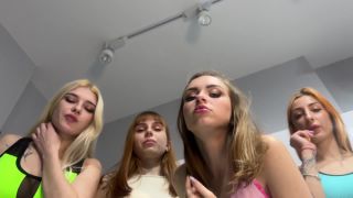 xxx video 19 PPFemdom – Four Cheeky Mistresses Fill Your Mouth With Spit – Group POV Spitting Humiliation - face slapping - fetish porn pregnant femdom-6