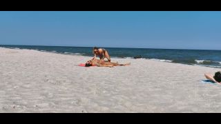 Sharing My Girl With a Stranger On The Public Beach  Threesome W...-1