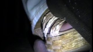MISS FOXXY EBONY COCK CRUSHING UNDER HEELS COCK CRUSHIN OUT DOORS (Ebony porn)-3