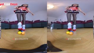 Cheerleader Girl Crush Easter eggs with my high heels and barefoot often show you my feet and shoe-3