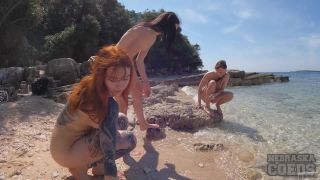 Cheri Matty, Rebeka Ruby - Nude Beach Day Picnic Frisbee ...-8