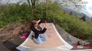 Perfect teen Lili Charmelle sucks and fucks outdoor-3