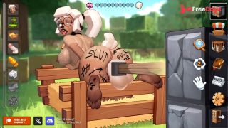 Furry Sheep Girl fucks with Sex Machine in Minecraft-3