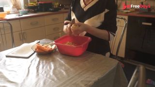 [GetFreeDays.com] Sexy dressed wife preparing food in the kitchen Porn Film May 2023-5