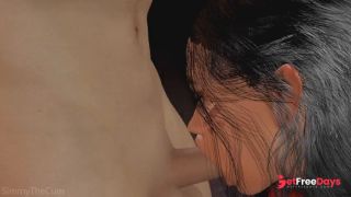 Busty Latina babe sucks a cock while being fucked - 3D Animation-7