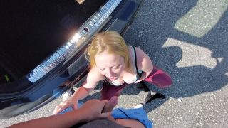 Parking Lot Hobby Whore Car Tensioner Caught Jerking Off And Fucked Without A Condom 1080p-7