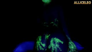 Halloween Vlog  IM Making A Sexy Halloween Cosplay  Fluo Paint On My Body 1080p-6