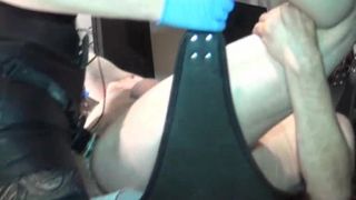 Gas mask bitch fucked on the sling.-0