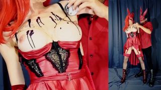 [K2S.CLUB] Mineaxx - Halloween Kostüm Video Teil 1 - Heißes wachs auf heißen Titten - FullHD 1080P-6