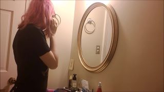 Nil Angelic – Bathroom clit rub masturbation Voyeur-0