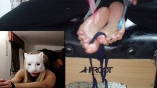 free adult clip 4 Master VS Mistress PT2-Crystal tickled to exhaustion | tickling upper body | muscle foot fetish bondage-5