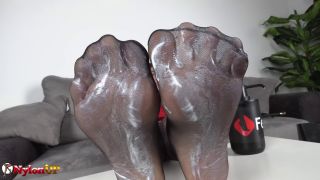 Lilith R. - Brunette Seductress Entices Her Slave For A Feet Massage Using A Feet Cream - Foot Fetish-8