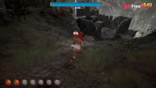 monster chases juicy virgin to take her virginity-0