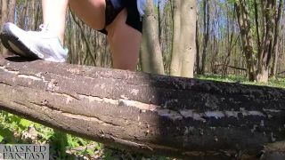 Beautiful Tits Wife Masked Fantasy Outdoor Pussypump Down...-1