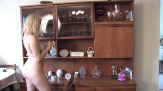 BeefyBanger Naked Dolly Cleans The Glass Cabinet - 2 - Nudity/Naked-0