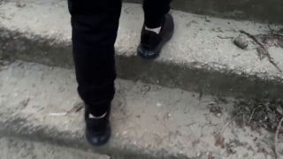 Cumshot Outdoor Fun Walking And Fast Handjob In Car Big Cock Cum ! Soft Hands-1