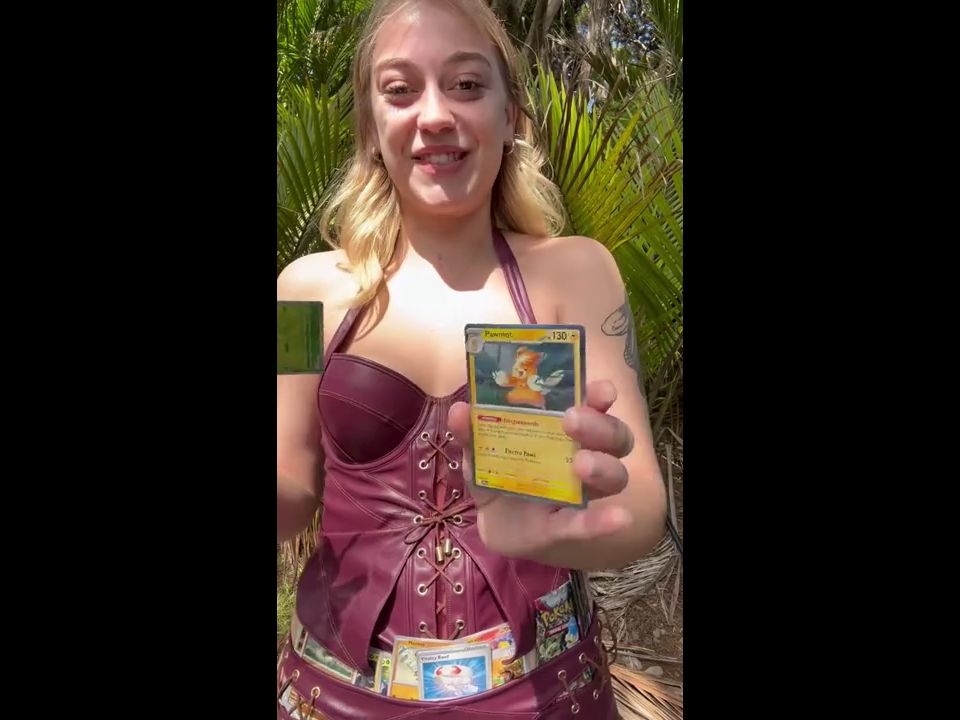 SpideyAva - Ripping Pokemon cards and showing off my bush - Day 19