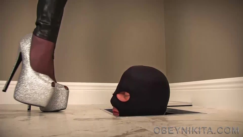 online clip 4 ObeyNikita - Silver Glitter Shoe Service - obey nikita - high heels porn velvet fetish