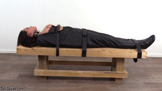 Belt Bound – Lori strapped in a body bag - Beltbound-0