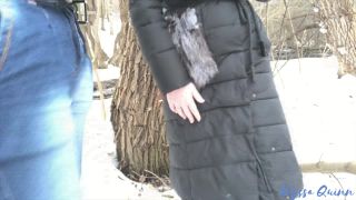 free porn clip 9 Alyssa Quinn – Alyssa Quinn’s Risky Public Blowjob for Indian in Snowy Forest on fetish porn leather femdom-0