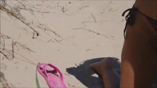 M@nyV1ds - Natalie K - beach dogging stranger cums over my tits-0