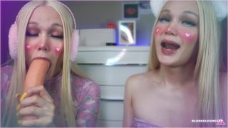 Blondelashes19 Twins Sloppy Bj For Daddy-4