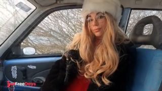 polska Para Roleplay Zabawa Z Dziewczyn W Samochodzie-5