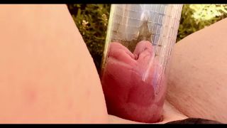 AnalOnlyJessa brave outdoor pussy pump w loose asshole Qu...-8