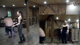 online video 43 tight jeans fetish Mistress Mercer starring in video (Warmup For A Bullwhip) , fetish on femdom porn-1
