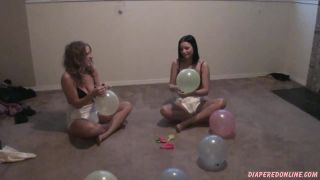DiaperedonlineAmber Nikki Amber  Nikki Blowing up Balloons-3