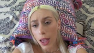 Blonde Babe Sweet blonde babe Kay Lovely stops by your house to gobble up some cock POV-0