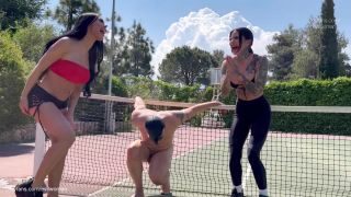 adult xxx clip 8 leena sky femdom femdom porn | Evil Woman – Casual Girls Dominating Loser On Tennis Court | beating-2