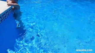 7142 Footjob in the pool with Kate Quinn and Jason Love-2