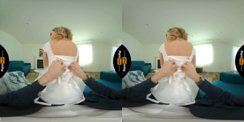 VR 180  Nervous Bride Tiffany Watson Blows Best Man Before The Wedding