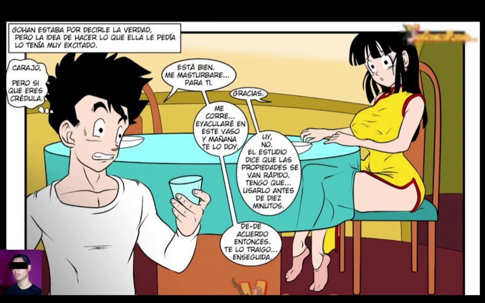 ComicXHub - Dragon Ball Z: Chi-Chi discovers that her stepson Gohan's semen rejuvenates her skin