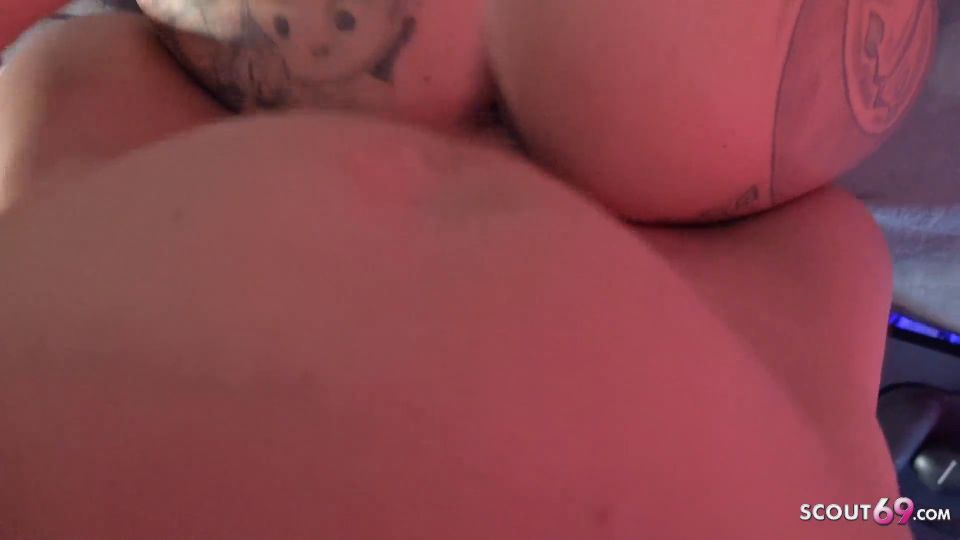 GERMAN_SC0UT - Bald Head Kitty Core With Big Tits Tested By Agent - Outdoor