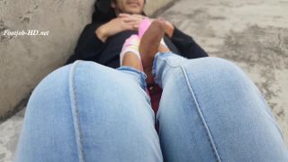 video 30 Handjob in public on lil feet n socks – Kinky Socks, adult breastfeeding fetish on feet porn -5