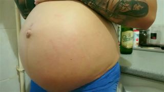 Pt 1GymBabe - 9 Month Pregnancy Summer Heat-2