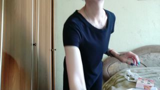 Ukranian girl fucks herself in ass by a big dildo Sex Cl...-5