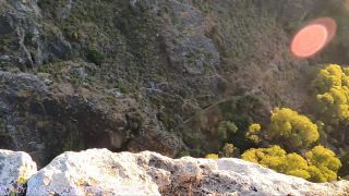 Risky Blowjob Catch Risk Mouth Creampie On Cliff Scene Hot!-5