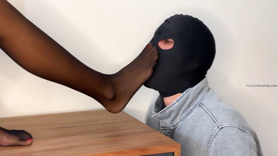 adult video clip 7 Mistress Enola - The Executives Boot Licker And Pantyhose Slave - Lick My Boots Clean Then Suck All The Sweat From My Pantyhose Or While I Gagg You - office - femdom porn hairy femdom