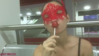 Teen Sucks a Lollipop at the Mall (pg) [FullHD 1080P] - clips_hd - teen amateur blonde girl-0