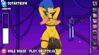 Hole House - Marge Simpson MILF Bondage Spanking And Breast Play Orgasm - Hole House Game-7