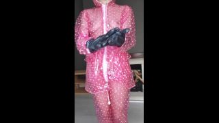 UKCuteGirl () Ukcutegirl - pvc princess in pink rainwear with rubber gloves 01-04-2020-7