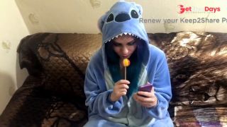 [GetFreeDays.com] Emo girlfriend sucks lollipop and something else in Stitch cosplay Porn Film July 2023-1