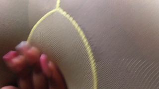 Ebony Barbie Estrella`S Nylon Ass Play FACESITTING POV-4